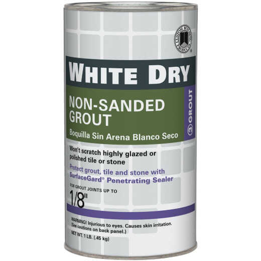 Custom Building Products White Dry 1 Lb. White Non-Sanded Tile Grout